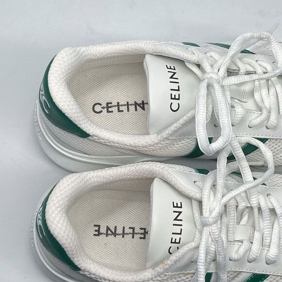 Celine CR-01 Suede-Trimmed Leather and Mesh Sneakers size 37 - Picture 7 of 15